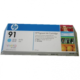 C9486A, Ink triple pack 91 light cyan, HP