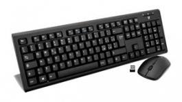 CKW200IT, Keyboard and Mouse, 1600dpi, CKW200, IT Italy, QWERTY, Wireless, V7