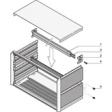 24575-474 Horizontal rail, Aluminium