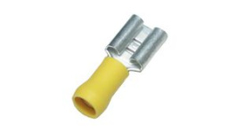 FVDDF5.5-375A [100 шт], Blade Receptacle 6.64mm² Vinyl Yellow 9.5 x 1.2 mm Pack of 100 pieces, JST
