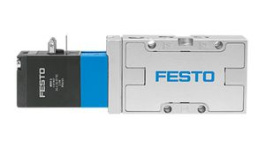 MVH-5-1/8-B, Solenoid Valve, G1/8", 5/2, 2 ... 10bar, Festo