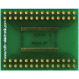 RE931-07, Laboratory card 56P 0.635 mm FR4 Epoxide + chem. Ni/Au, Roth Elektronik