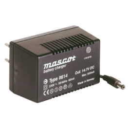 8614 6V, Charger for lead-acid batt. 0.5A, Plug-in, Mascot
