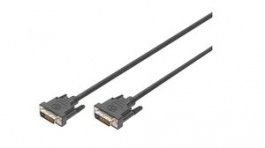 AK-320108-005-S, Video Cable, DVI-D 24 + 1-Pin Male - DVI-D 24 + 1-Pin Male 500mm, DIGITUS
