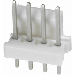 640454-4, Гнездо; провод-плата; "папа"; PIN:4; с ключом; 2,54мм; THT; MTA-100, TE Connectivity