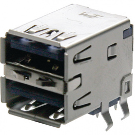 692141030100, Socket, horizontal, 9, USB 3.0 A THD, WURTH Elektronik