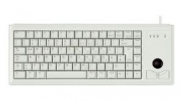 G84-4400LUBDE-0, Compact Keyboard with Built-In 500dpi Trackball, ML, DE Germany/QWERTZ, USB, Lig, Cherry