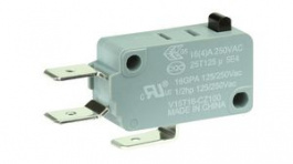 V15T16-CZ100, Микропереключатель; без рычага; SPDT; 16A/250ВAC; ON-(ON); 1; IP40, Honeywell