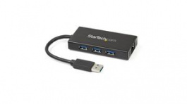 ST3300GU3B, USB Hub, 4x USB A Socket/RJ45 Socket - USB A Plug, StarTech.com