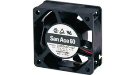 109P0624S702, Axial Fan DC Ball 60x60x15mm 24V 0.48m\x1a/min, Sanyo Denki