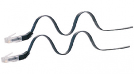 21.99.0822, Patch Cable, Flat CAT6a UTP 2 m Black, Roline