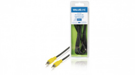 VLVB24100B20, Video Cable RCA Male-Male 2 m Black, Valueline