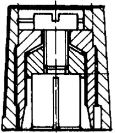 A2510040, Knob black matt 10 mm, OKW