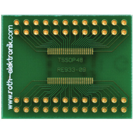 RE933-09, Laboratory card FR4 Epoxide + chem. Ni/Au TSSOP48 Adapter, Roth Elektronik