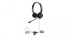 4999-823-309, Headset, Evolve 20, Stereo, On-Ear, 7kHz, USB, Black, Jabra