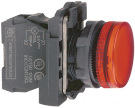 XB5AVB3, Индикаторная лампа; 22мм; Подсвет: ZBVB; плоский; IP66; 24ВAC, SCHNEIDER ELECTRIC