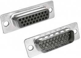 MHHDS44-F-T-B-S, D-Sub socket High Density 44P, MH Connectors