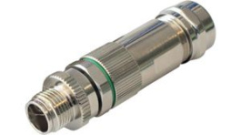 PXMBNI12FIM08XSCPG9, Вилка; M12; PIN: 8; "папа"; код X-ProfiNET; на провод; под пайку, Bulgin