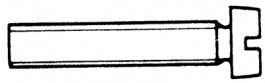 84R0310, Cylindrical screw, slotted M3 10 mm, -
