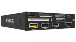 IB-868-B, 3.5" Multicard Reader USB 3.0 With USB Charging Port, ICY BOX