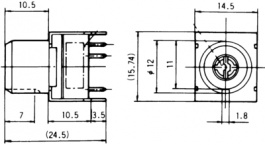 MRK1012A, Key-Operated Switch Poles1 On-On, Fujisoku