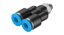 QSY-M5-6, Push-In Y-Fitting, 38.3mm, Compressed Air, QS, Festo
