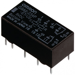 G6AK-234P-ST-US 24DC, Signal relay 24 VDC 3200 Ohm 180 mW THD, Omron