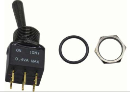 RND 210-00482, Toggle Switch, On-None-(On), PC Thru-hole, RND Components