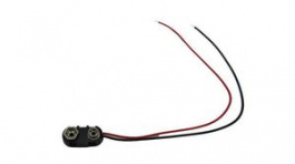 RND 305-00041, Battery Connnector, Snap-On, 1x 9 V, 26.6mm, RND Components