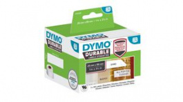 2112285, Label Roll, Polypropylene, 25 x 89mm, 350pcs, White, Dymo