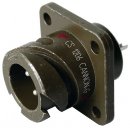 CA3102E20-29PB, Panel-mount receptacle, male 17P, ITT