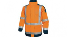 EASYVOM3X, High Visibility Parka Size 3XL Flourescent Orange, Delta Plus