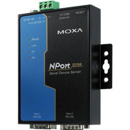 NPORT 5250A, Serial Server 2x RS232/422/485, Moxa