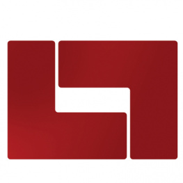 104454, Floor Corner Marks, L-shaped PU=1 PAK, Brady