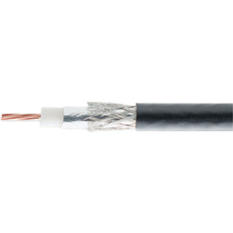 HFX 50 1336-PVC, RG Coaxial cable&nbsp;&nbsp; 1 x1.35 mm Copper wire blank Black, Bedea