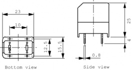 RN214-2/02, Inductor, radial 4.2 mH (2x) 2 A (2x), Schaffner