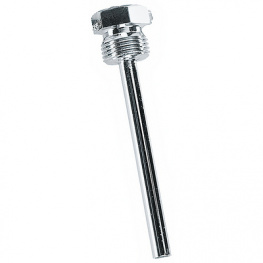 TH-MS 100MM, Immersion sleeve made of brass, nickel-plated TH-MS-100MM Nickel-plated brass TH, S+S Regeltechnik