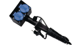 394.180, Garden socket outlet, 2xF (CEE 7/3), 2 m, Bachmann