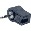 MP-023LN Jack plug diam.2.5 mm 90deg. black 3 poles