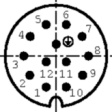 99 0719 00 13 Appliance plug, 13-pin 694 Poles=13 Male