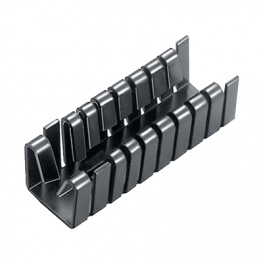 FK 240 SA-220 O, Радиатор: штампованный; U; черный; L: 38,1мм; W: 14,5мм; H: 12,7мм, Fischer Elektronik