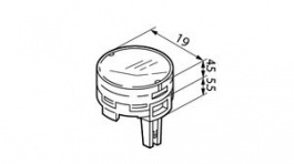 AT4178JB, Switch Cap 10 mm 19 mm, NKK Switches (NIKKAI, Nihon)