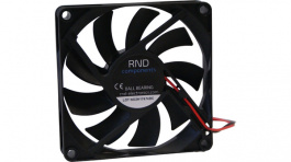 RND 460-00019, Brushless Axial DC Fan, 80 x 80 x 15 mm, 12 V, 3.60 W, RND Components