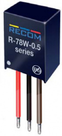 R-78W5.0-0.5, Преобразователь: DC/DC; 2,5Вт; Uвх: 6,5?32В; Uвых: 5ВDC; Iвых: 500мА, RECOM