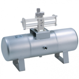 VBAT20AF-RV-Q, Air Tank, 0...+75 °C, Rc3/4 (IN)/Rc1/2 (OUT), SMC PNEUMATICS