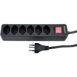 KF-SB-06K-B1, Outlet strip 6 Type 12 - 1.5 m, Maxxtro