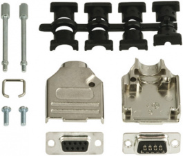 MHDTZK25-DB25P-K, D-Sub plug kit 25P, MH Connectors