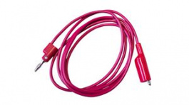 BU-P1166-60-2, Test Lead, Red, Brass/Beryllium Copper, 1.52m, MUELLER