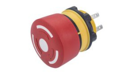 84-5230.0020, Emergency Stop Switch, 1NC + 1NO, IP65/IP67, Faston Terminal, 2.8 x 0.5 mm, EAO