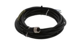 1200658179, Micro-Change (M12) Single-Ended Cordset 4 Poles Female (Straight) to Pigtail 0.34mm² Black PUR LSOH 5m, Molex